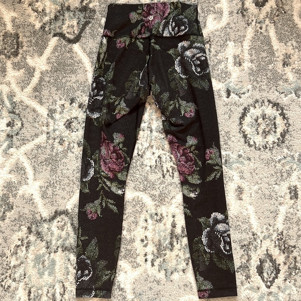 Lululemon Wunder Under Garden Party Floral Leggings - Picture 4 of 6